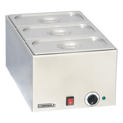 BAIN-MARIE AVEC 3 X GN 1/3